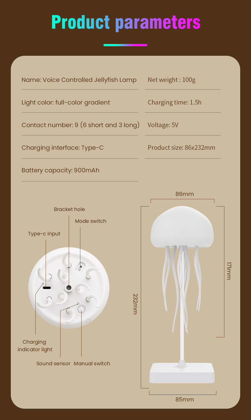 Voice Controlled Jellyfish Lamp