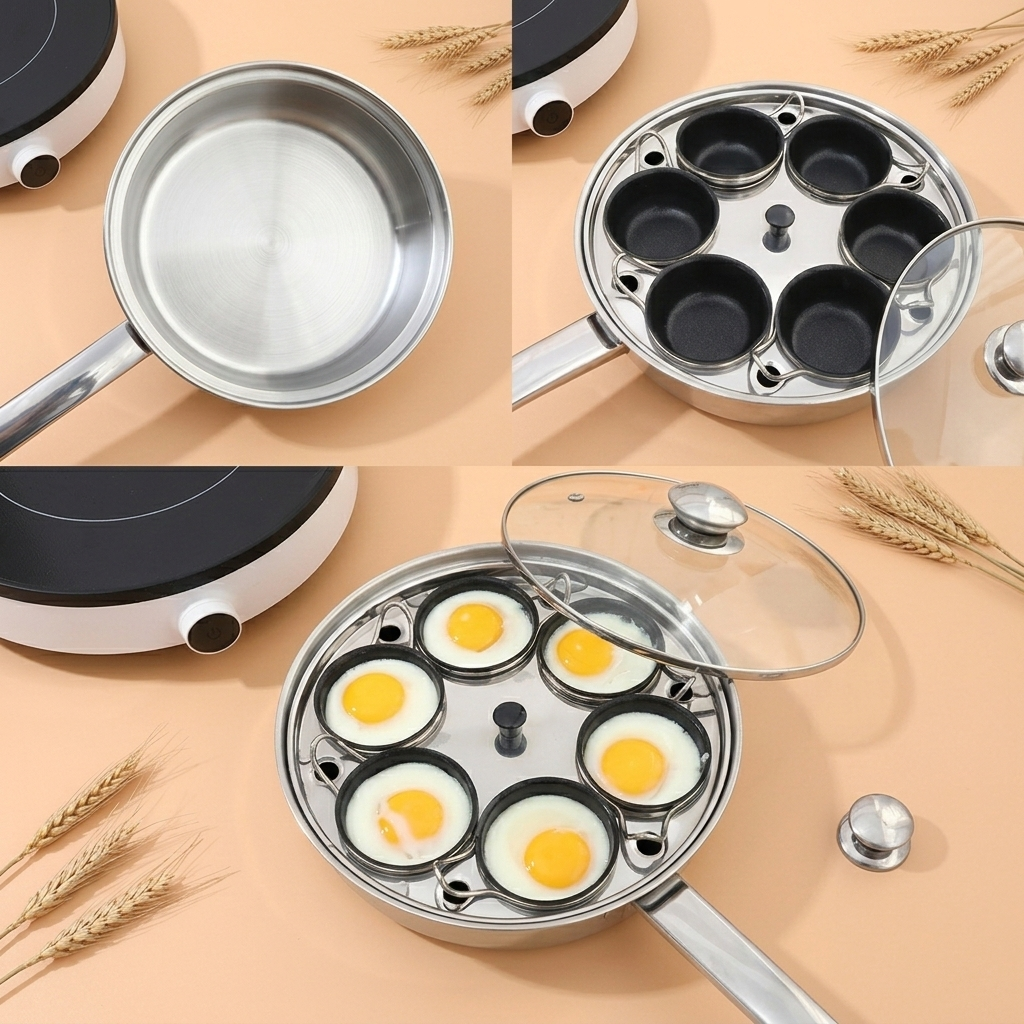 Stainless Steel Egg Steamer Pan