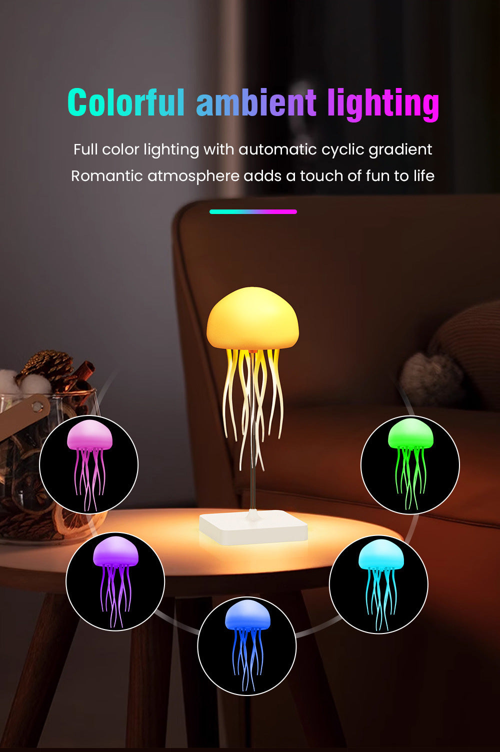 Voice Controlled Jellyfish Lamp