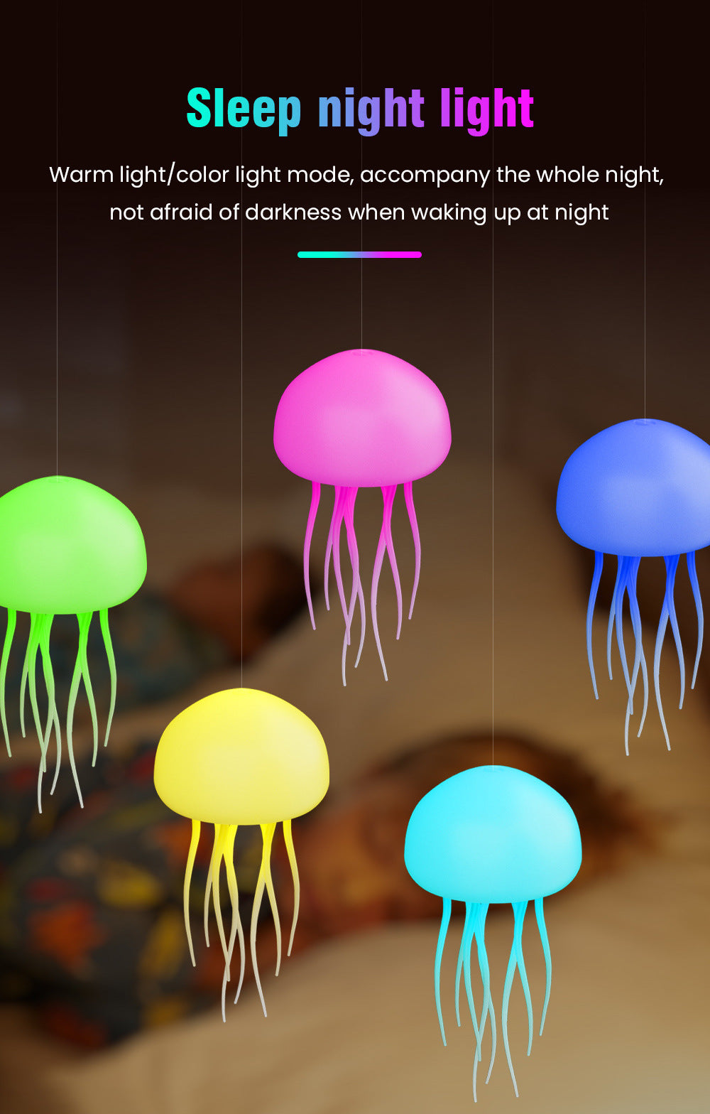 Voice Controlled Jellyfish Lamp