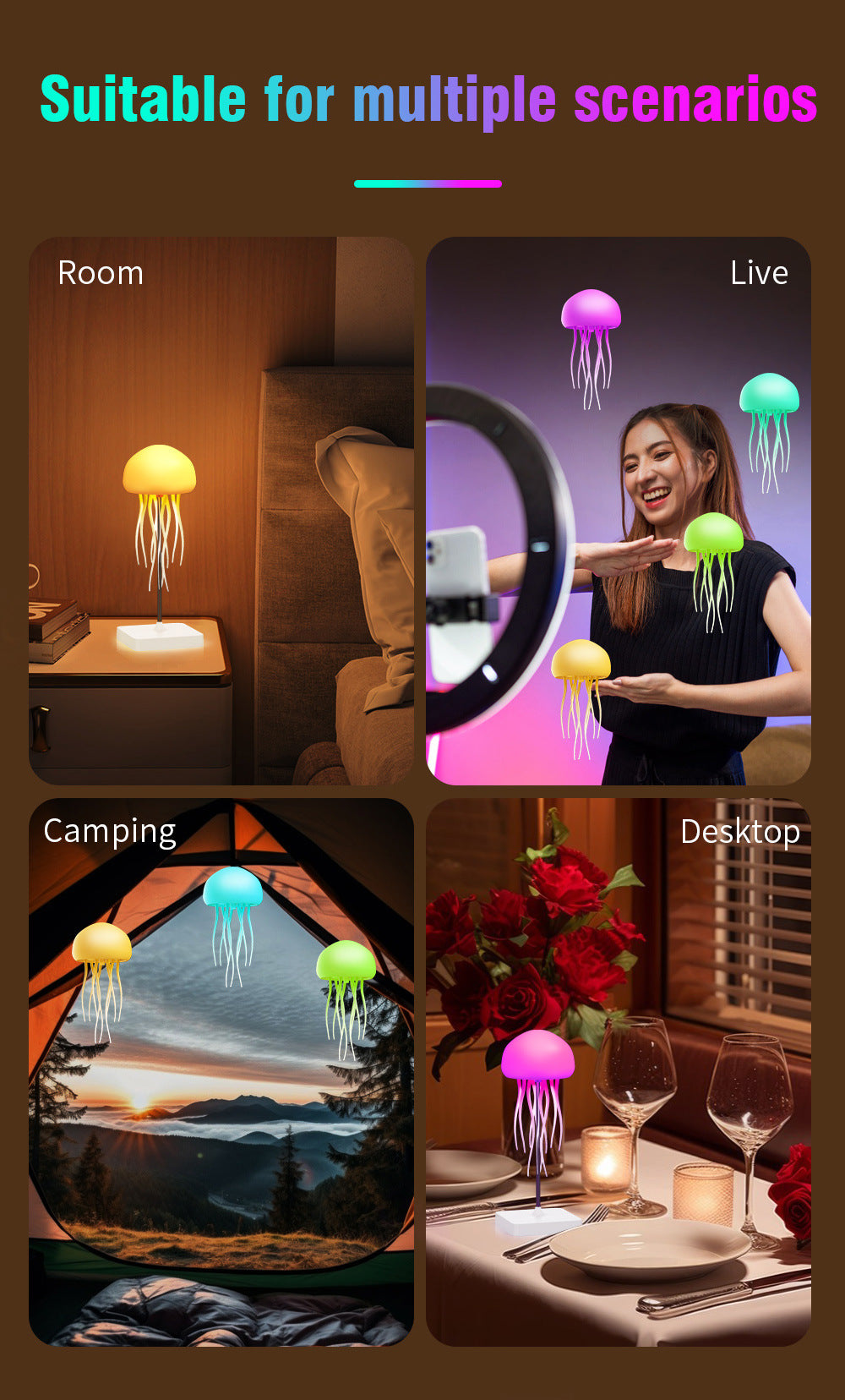 Voice Controlled Jellyfish Lamp